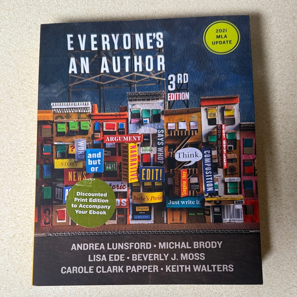 Everyone's an Author 3rd Edition Book